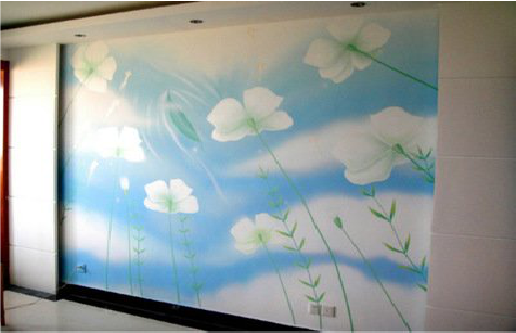  云霄画墙绘怎么画好白云的蓬松感？