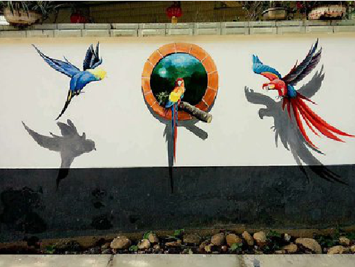  云霄视觉错位-3D墙绘设计