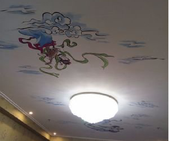  云霄如何快速绘制天花板上的手绘墙？